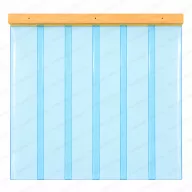   Kutyaajtó - Átfedéssel, léccel szerelt szalagfüggöny XLA 55×60 cm - 2 mm vastag