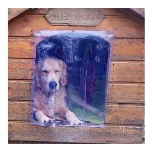 Kutyaajtó - léc nélkül felszerelhető MN 30×45 cm - 2 mm vastag