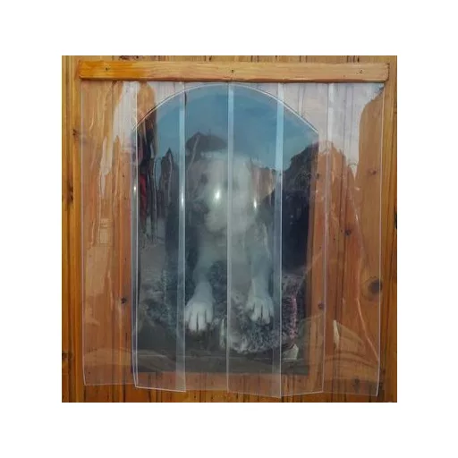Kutyaajtó - Átfedéssel, léccel szerelt szalagfüggöny XLA 55×60 cm - 1,5 mm vastag