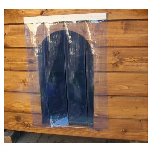 Kutyaajtó - Átfedéssel, léccel szerelt szalagfüggöny XLA 55×60 cm - 1,5 mm vastag
