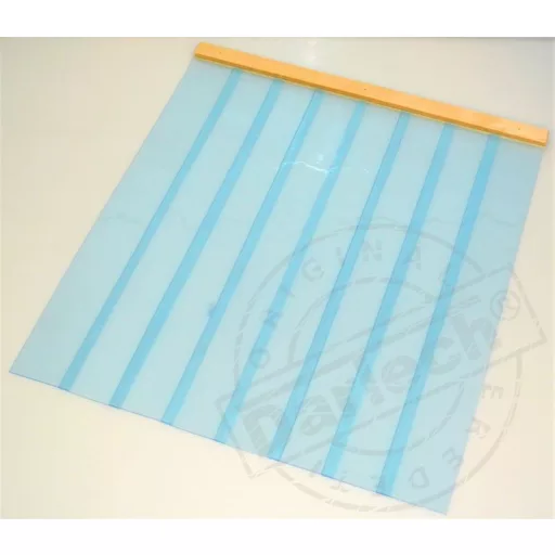 Kutyaajtó - Átfedéssel, léccel szerelt szalagfüggöny XXLA 65×70 cm - 1,5 mm vastag